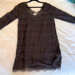 Joie grey lace dress size M excellent condition